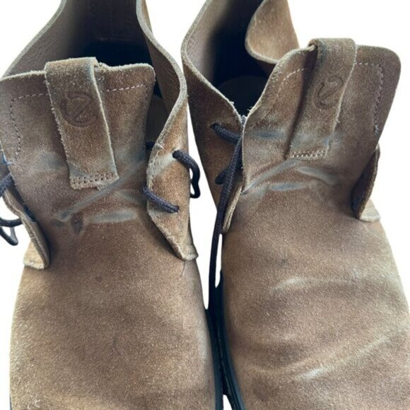 ECCO Crepetray Brown Suede Lace Up Chukka Boots 200364 05283 US 9 - Picture 13 of 14